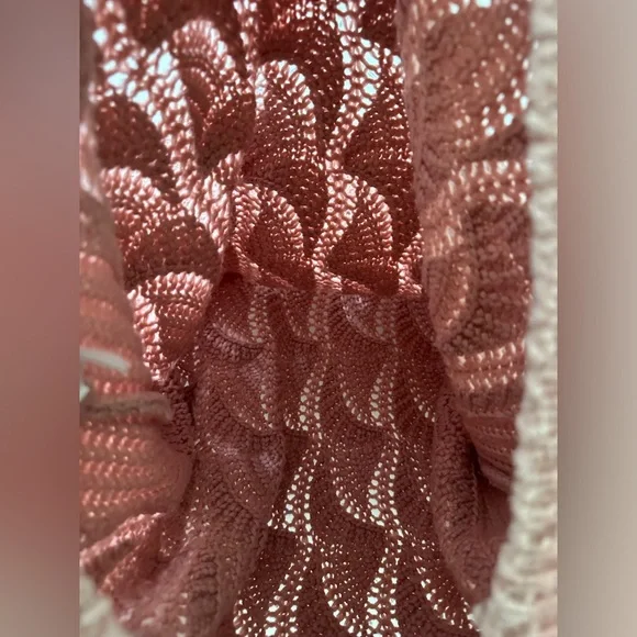 ~ANTHROPOLOGIE~ SPLENDID Chunky Knit Crewneck Sweater in Dusty Pink Color - Picture 7 of 10